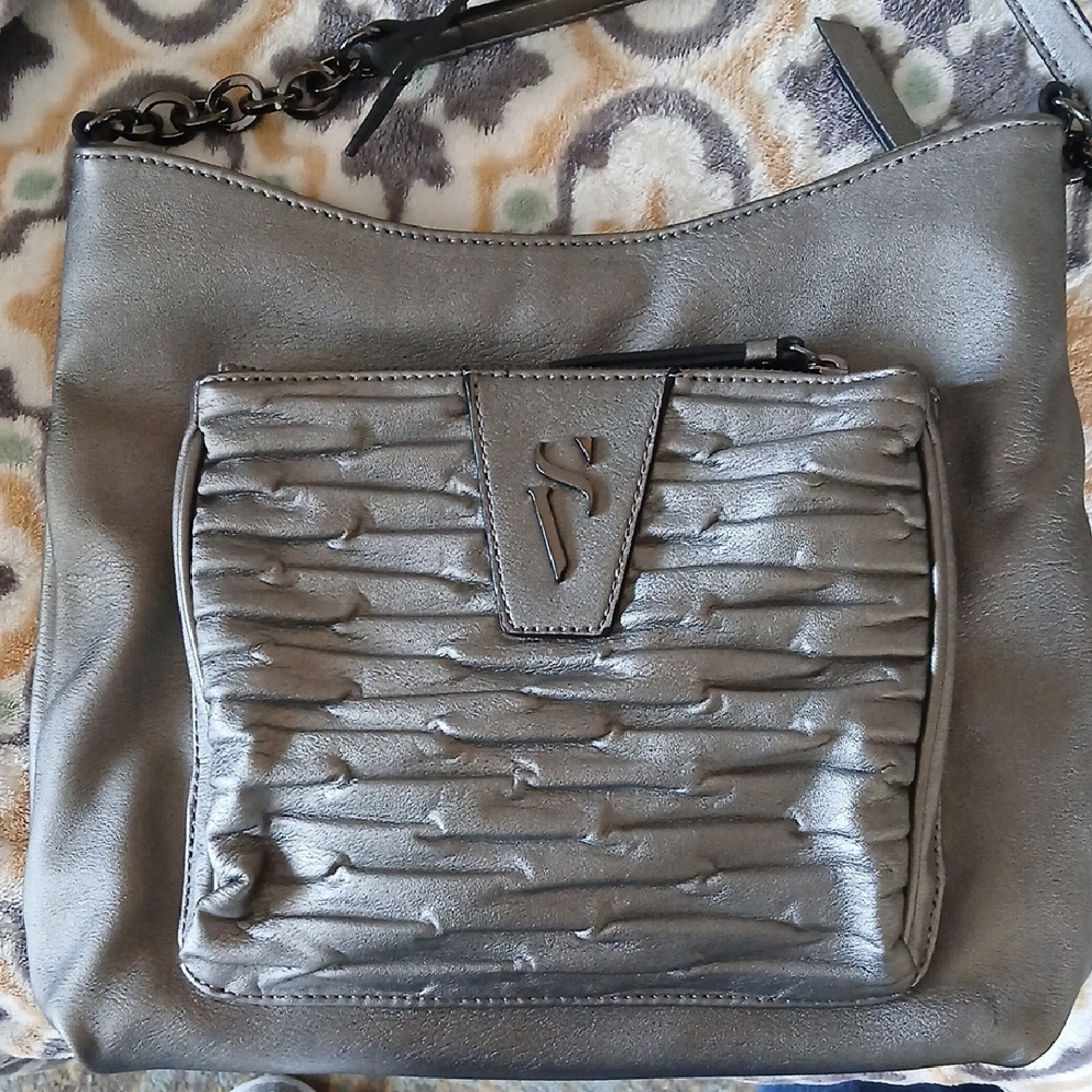 Stylish Gray Simply Vera Shoulder Bag